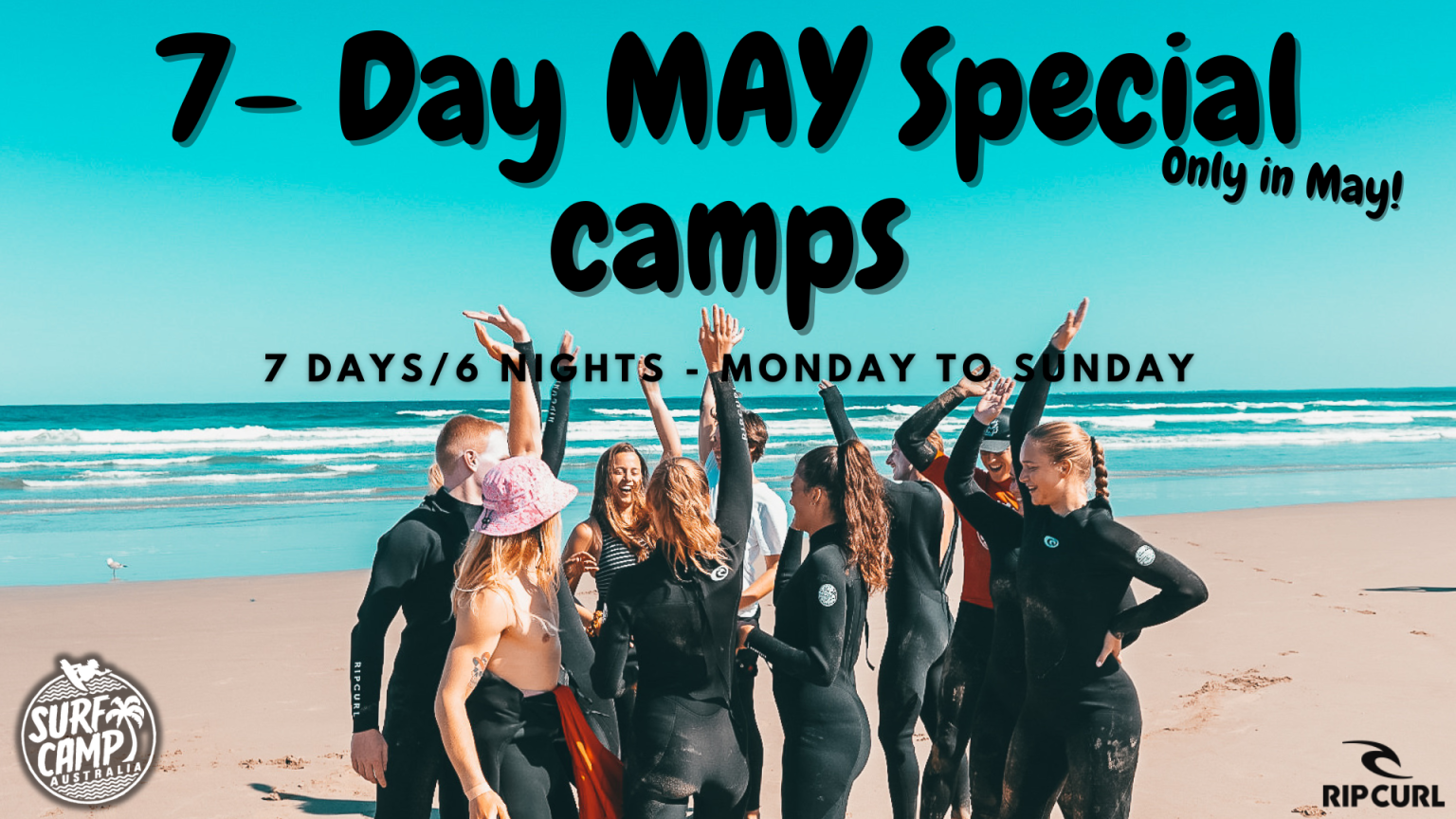 May Madness 7 Day Surfcamp Specials 2024! 